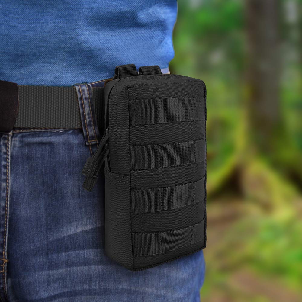 IKSNAIL EDC Molle Pouch Bag Outdoor Vest Waist Pack Hunting Backpack Accessory Gadget Gear Sport Bag Compact Water-resistant Bag