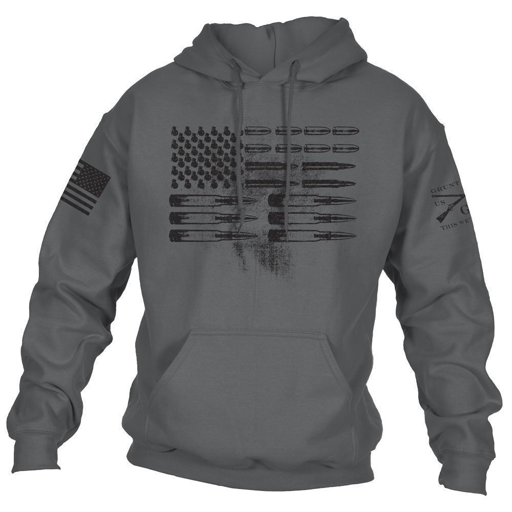 2020 Men's Winter Sweatshirt Long Sleeve American Flag Casual Pullover Hoodie