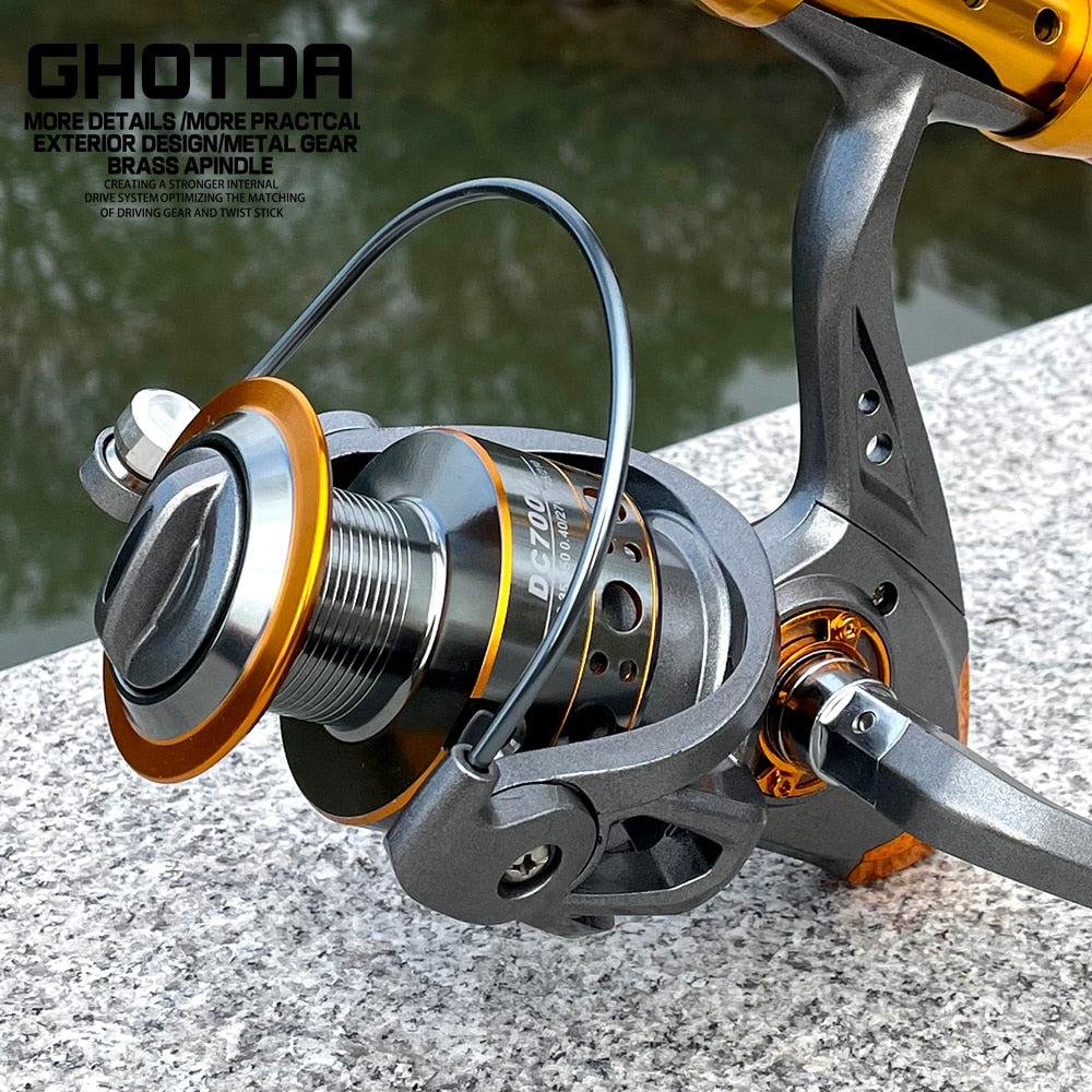GHOTDA Fishing Reel Spinning 1000-7000 Series
