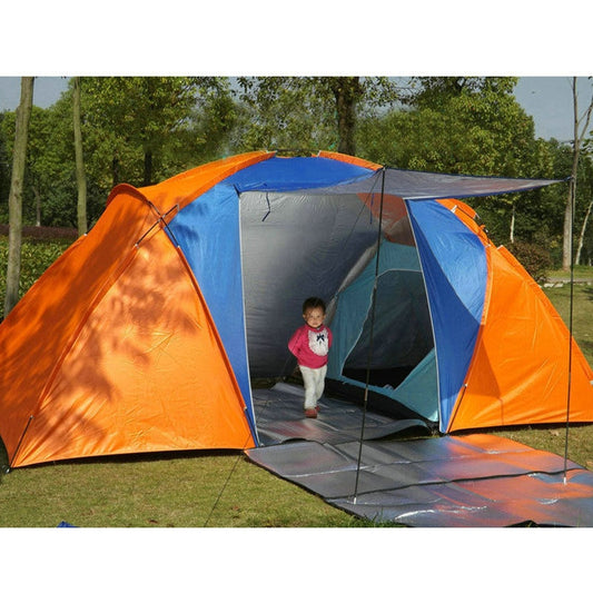 Large Camping Tent Double Layer Waterproof Two Bedrooms