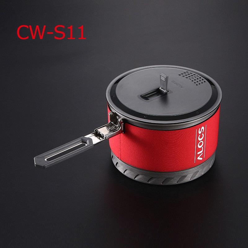 Outdoor Foldable Handle Cooking Pot