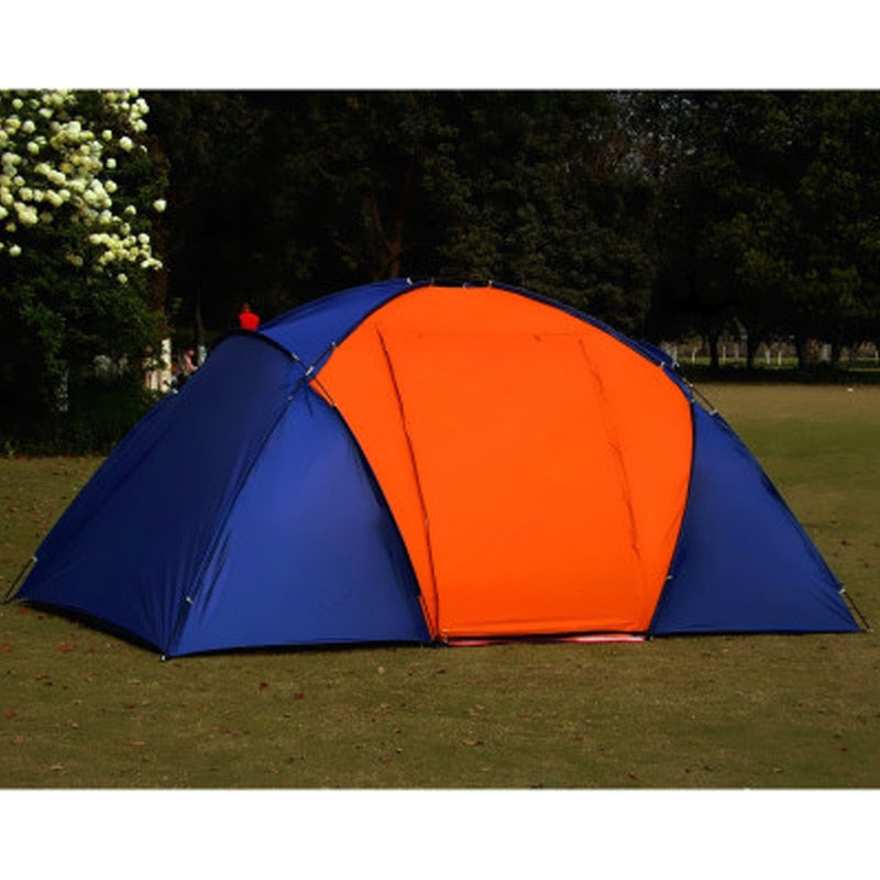Large Camping Tent Double Layer Waterproof Two Bedrooms