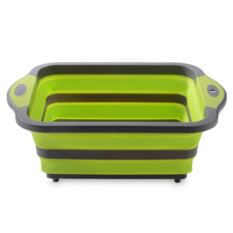 Portable Drain Basket for Camping, Picnic, BBQ, Kitchen